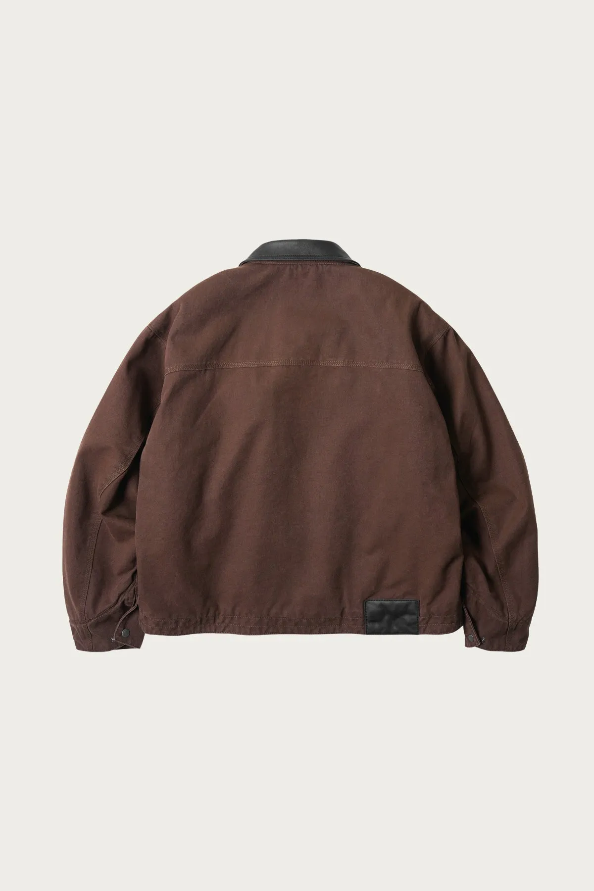 Heavy Canvas Destroyed Work Jacket - Brown sold by Canoe Club product image thumbnail 3