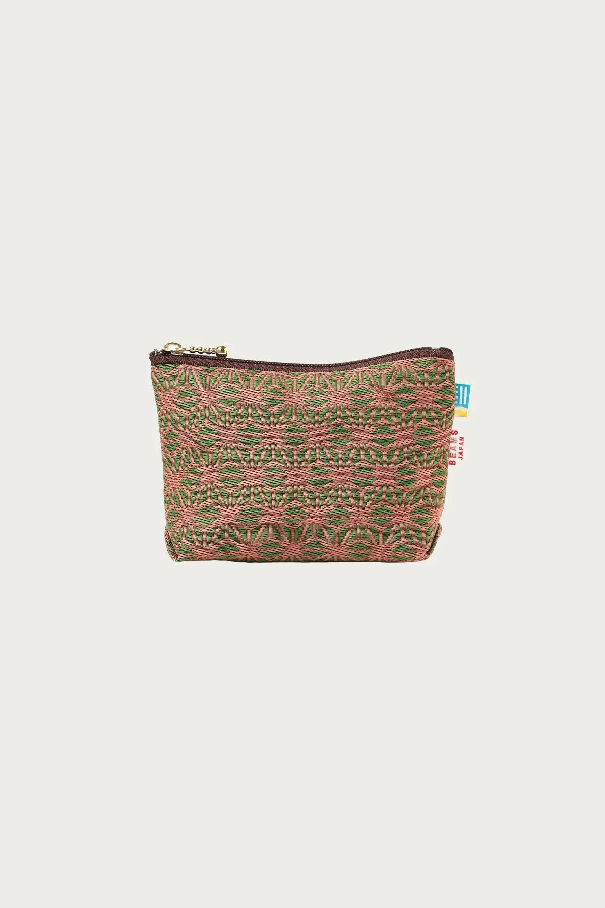 Takata x Beams Japan Flat Tatami Pouch - Pink/Green sold by Canoe Club