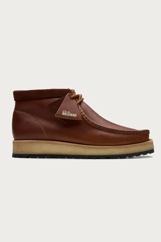 Wallabee Scout - Dark Tan Leather made by Clarks