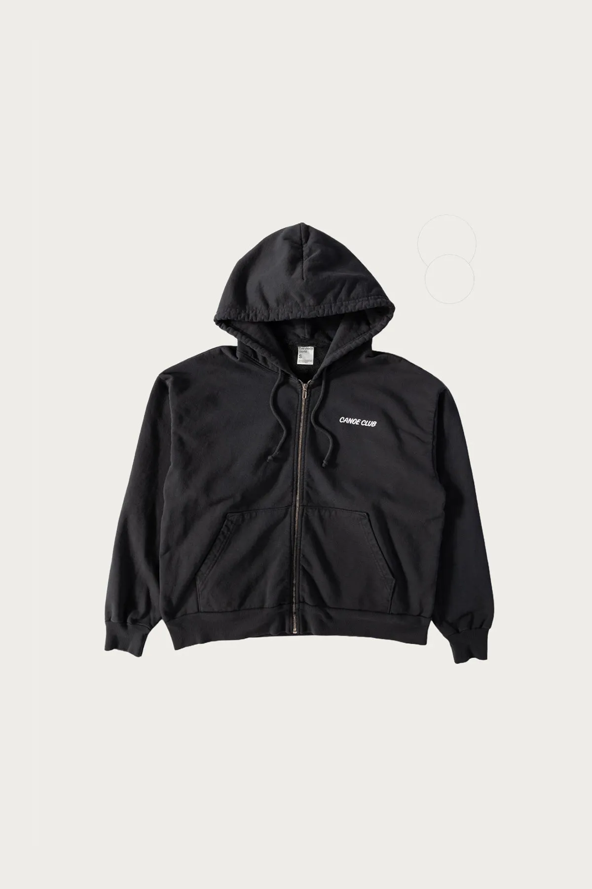 Logo Zip Hoodie - Graphite sold by Canoe Club