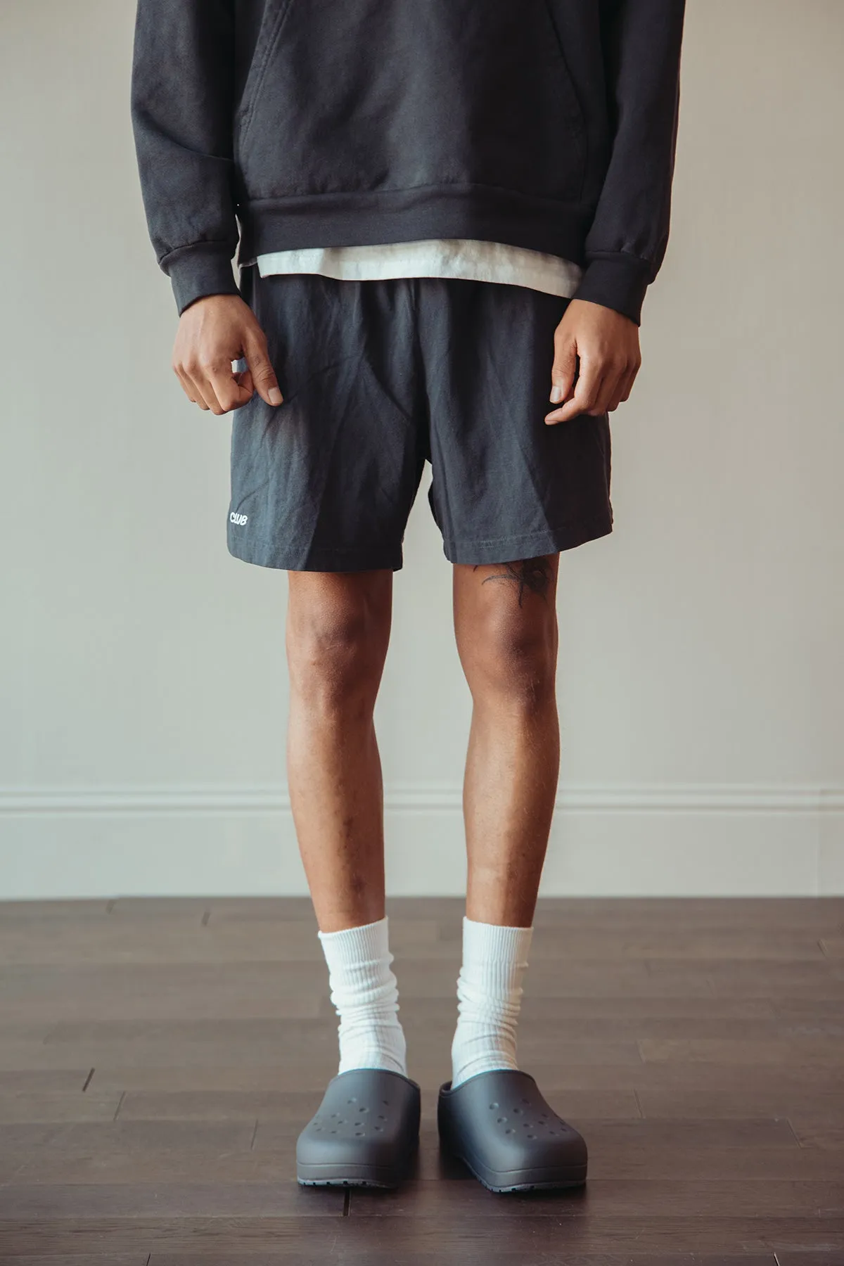 Logo Sweat Shorts - Graphite sold by Canoe Club product image thumbnail 2