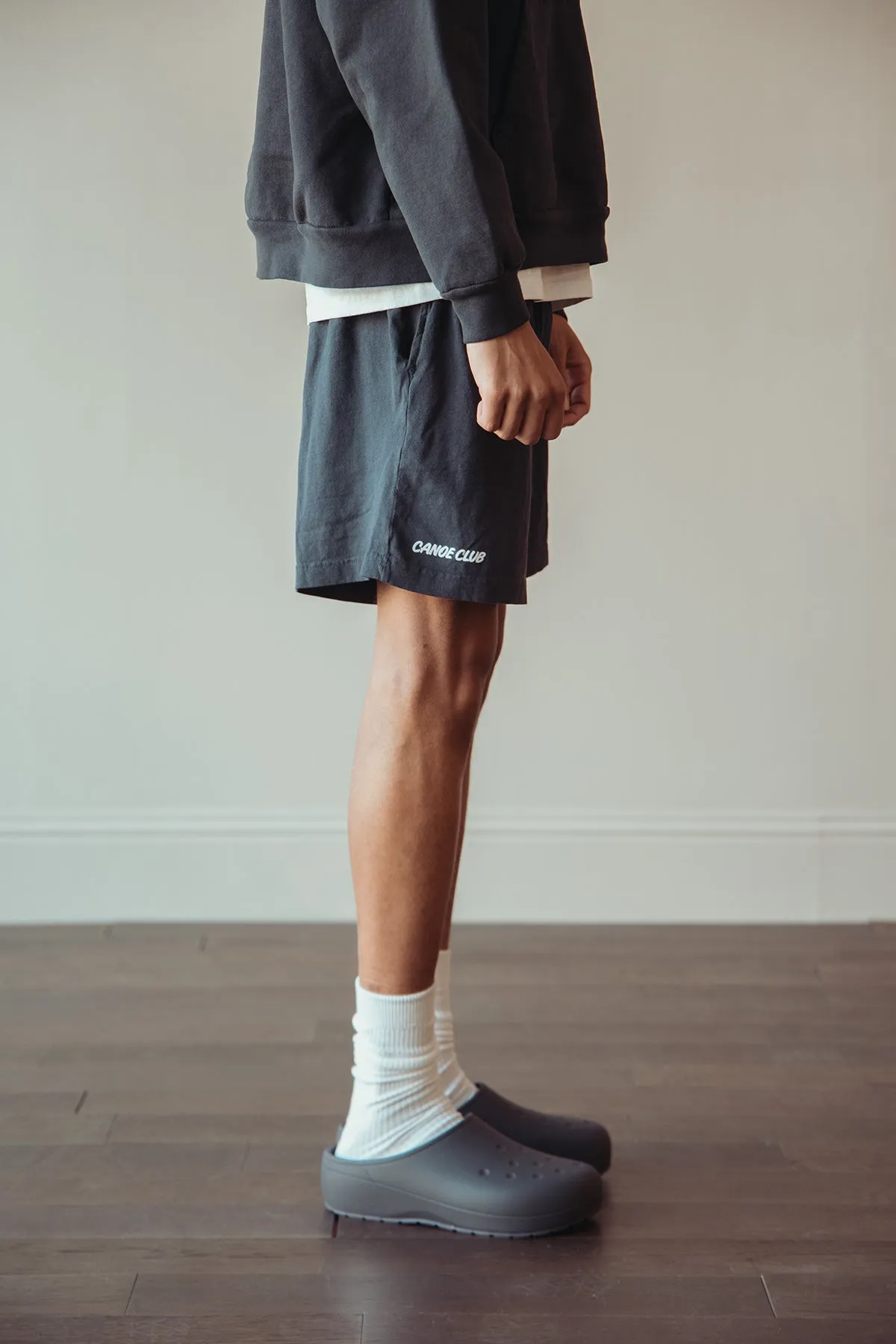 Logo Sweat Shorts - Graphite sold by Canoe Club product image thumbnail 3