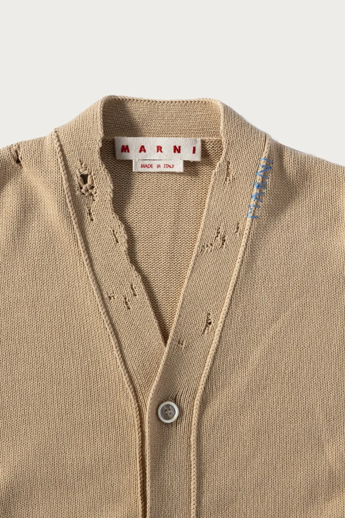 Disheveled Cotton Cardigan - Light Camel sold by Canoe Club product image thumbnail 2
