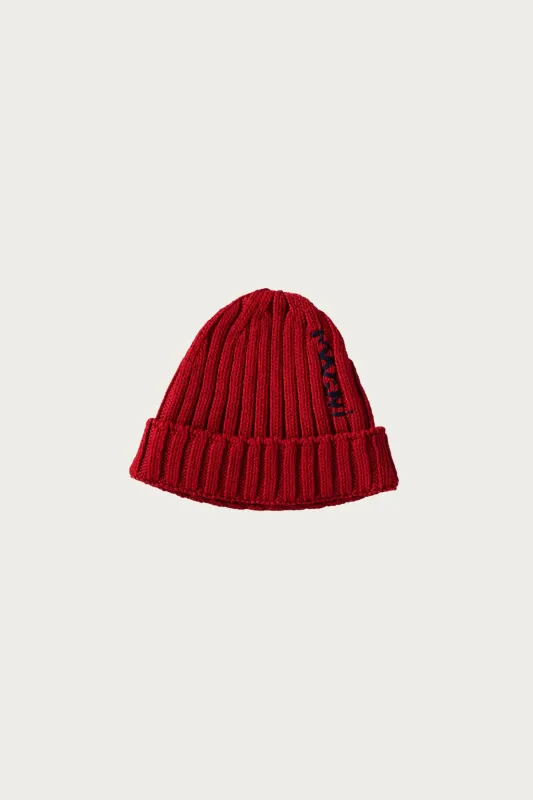 Cotton Cable Beanie - Chilli made by Marni
