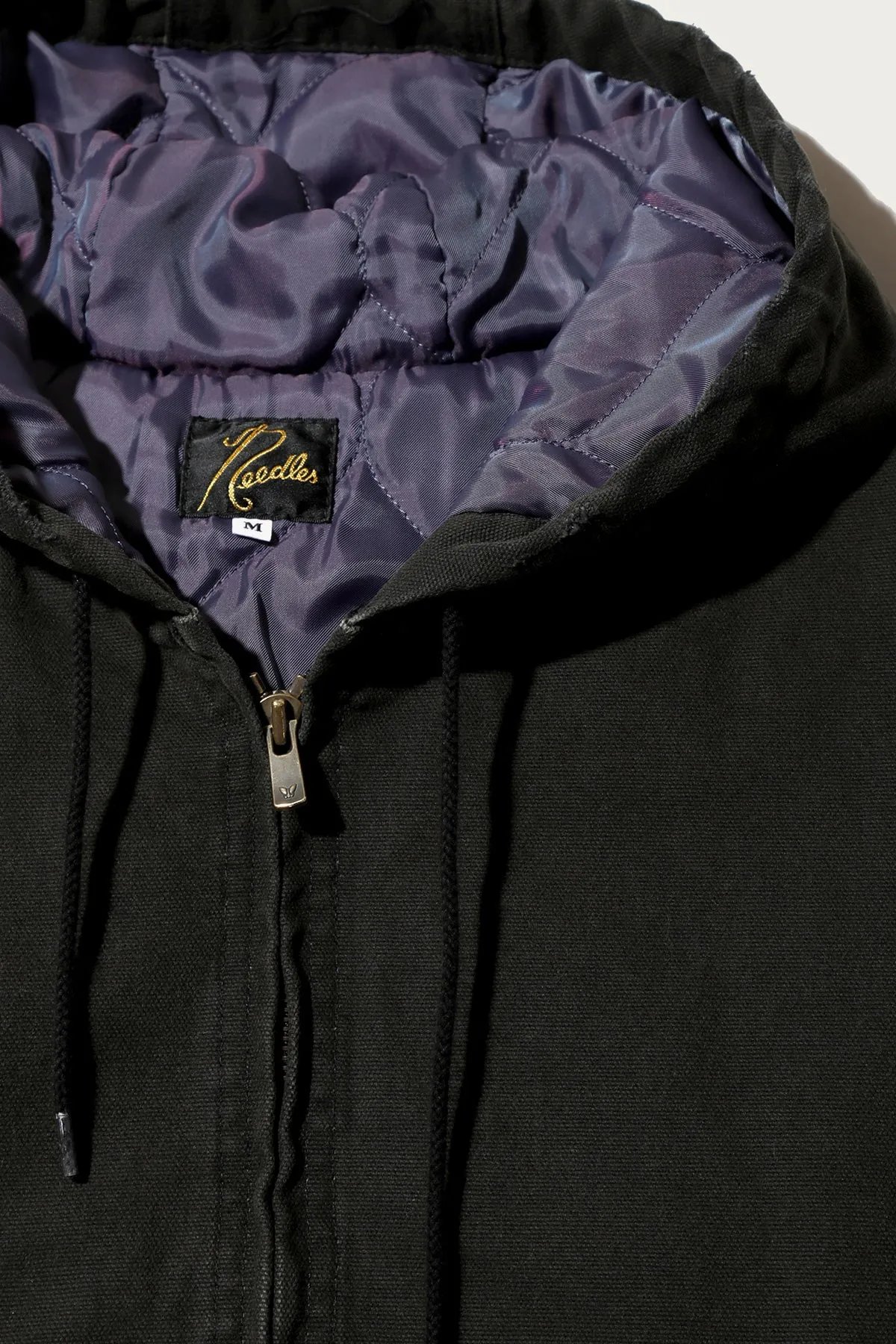 Zipped Work Hoodie - Black 11oz Cotton Oxford sold by Canoe Club product image thumbnail 2