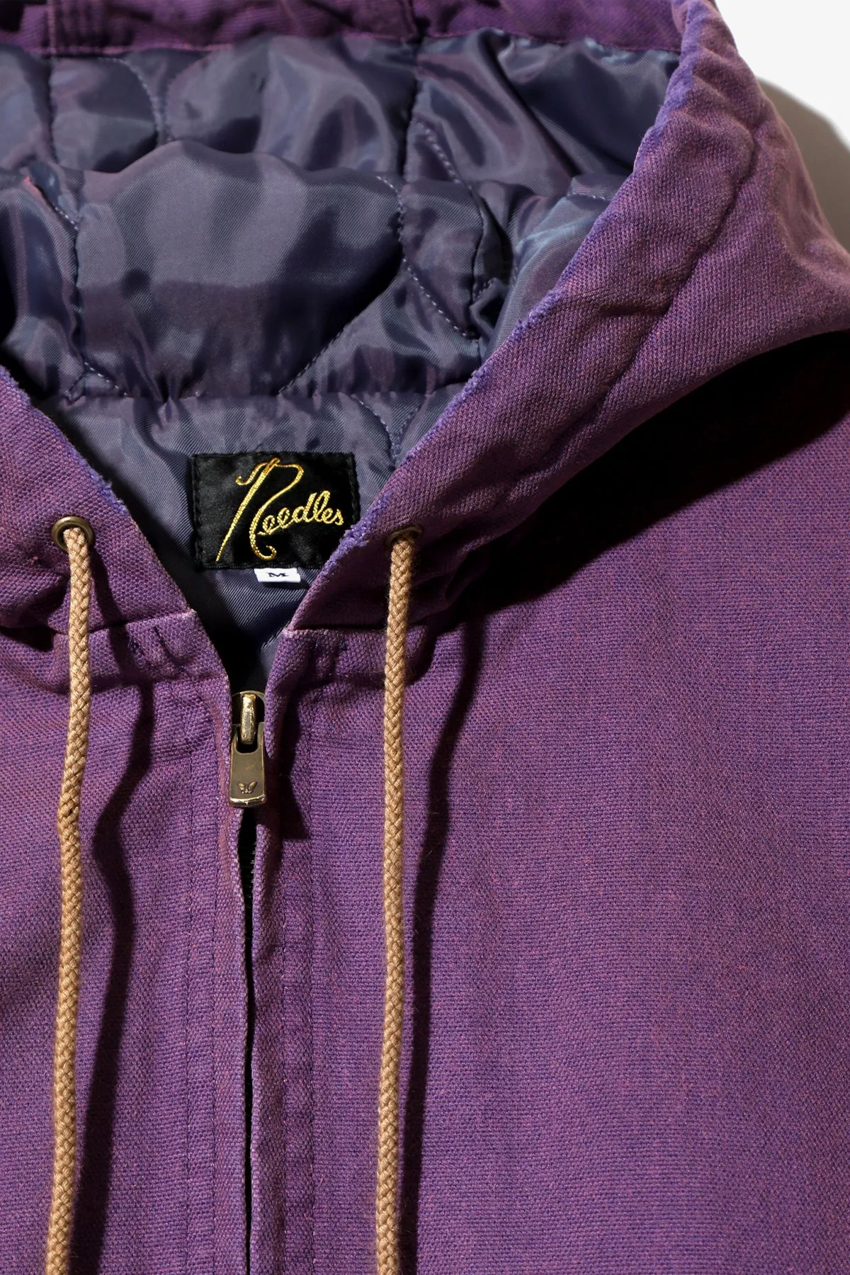 Zipped Work Hoodie - Purple 11oz Cotton Oxford sold by Canoe Club product image thumbnail 2