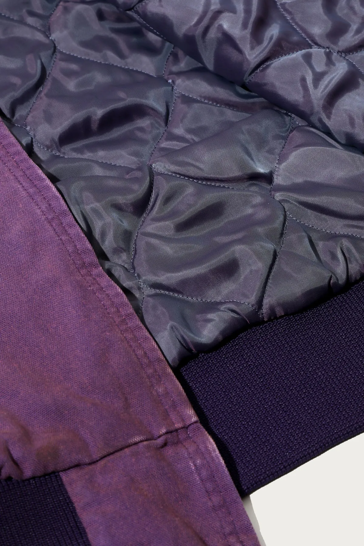 Zipped Work Hoodie - Purple 11oz Cotton Oxford sold by Canoe Club product image thumbnail 4