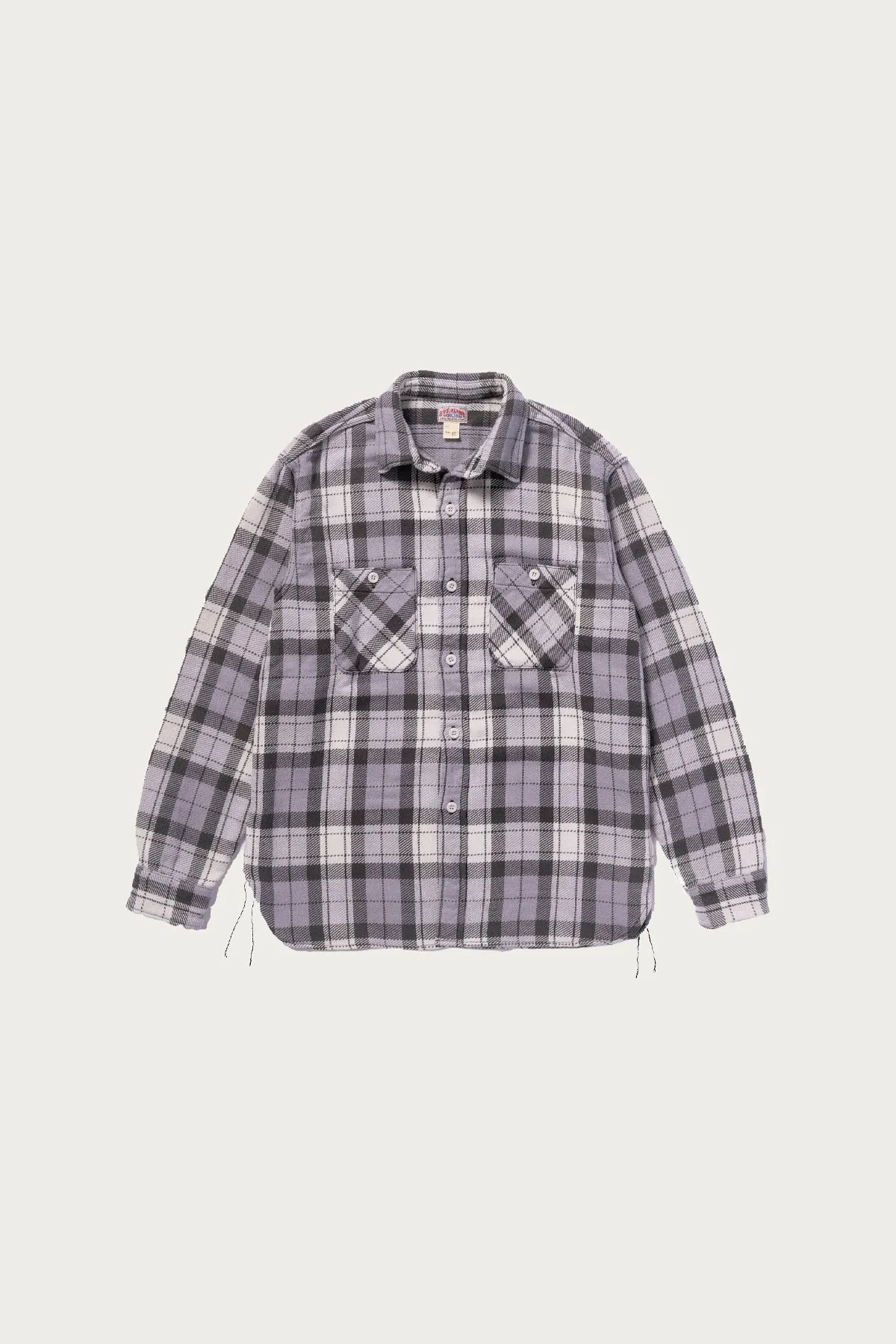 8HU Block Check Summer Flannel Shirt - Black/Grey sold by Canoe Club