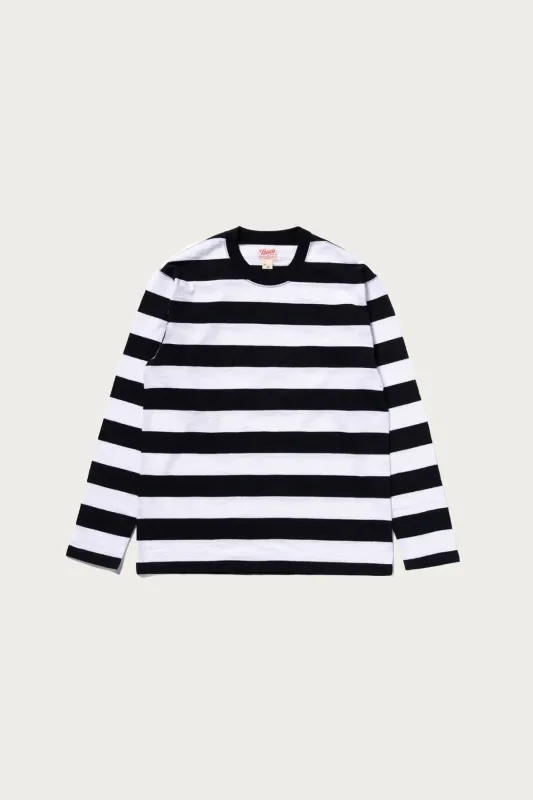 Buco Stripe Tee L/S - Black/White made by The Real McCoy's