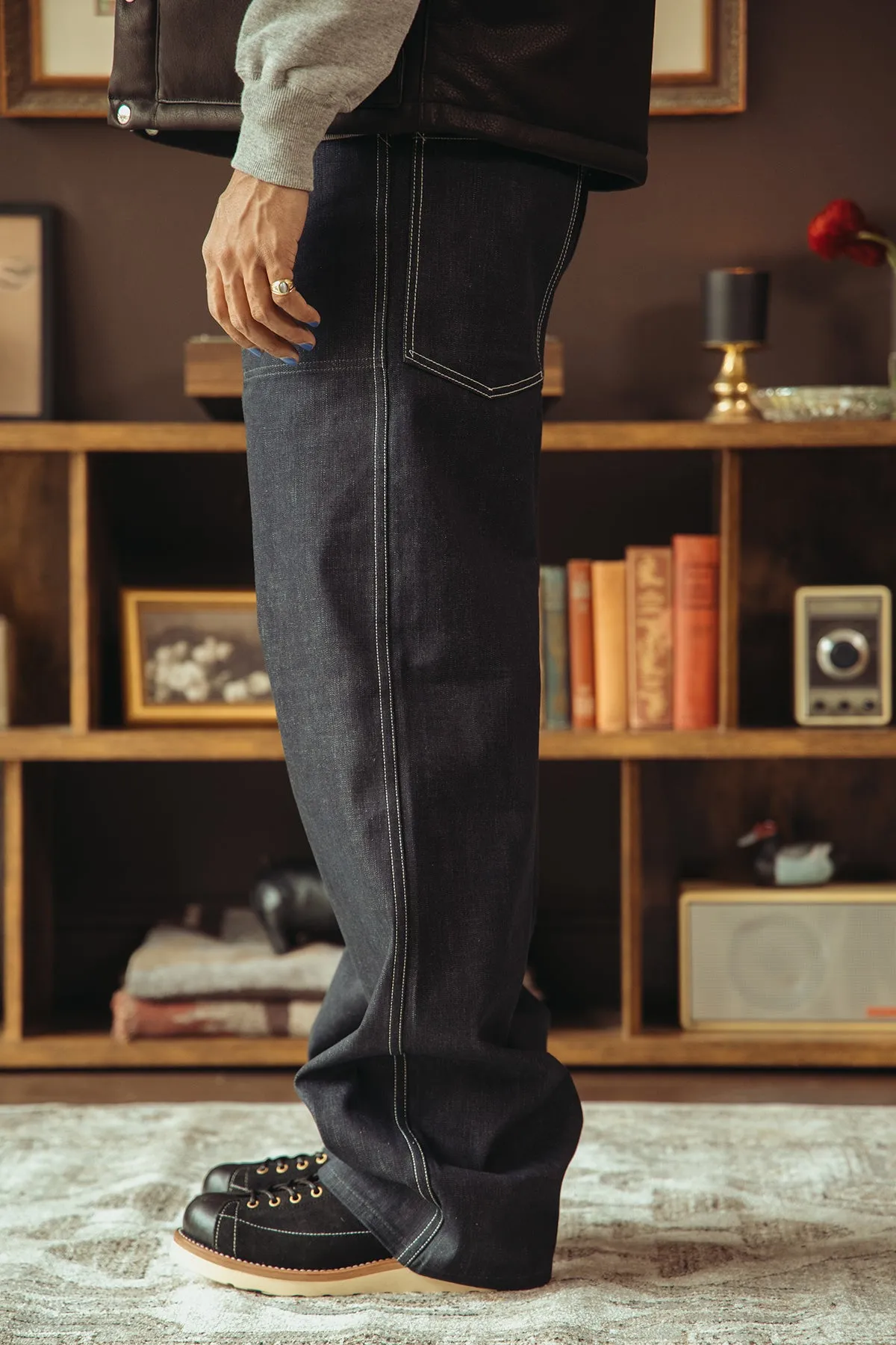 WWII Denim Work Trousers - Indigo sold by Canoe Club product image thumbnail 3