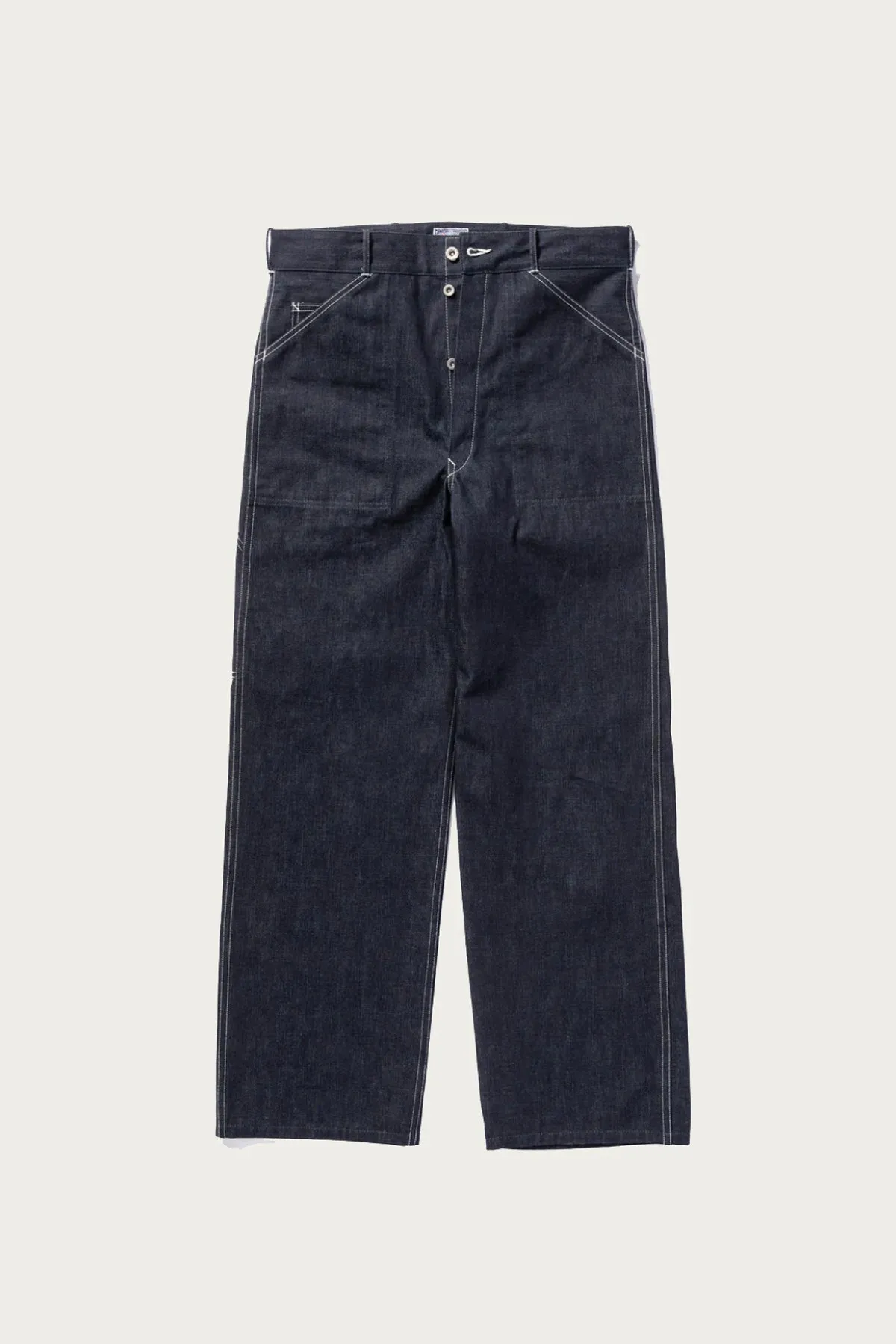 WWII Denim Work Trousers - Indigo sold by Canoe Club