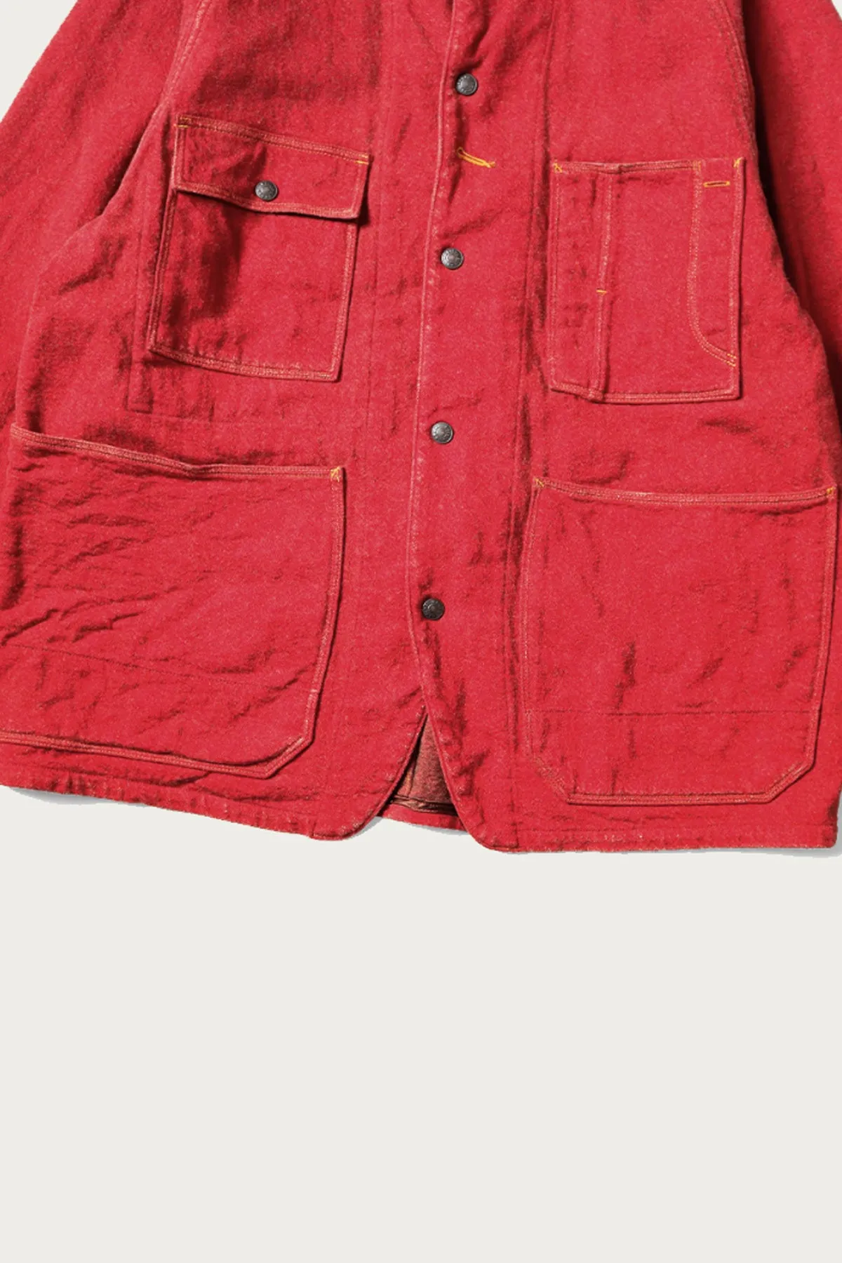 Twill Aging-Wool CACTUS Coverall - Red sold by Canoe Club product image thumbnail 4