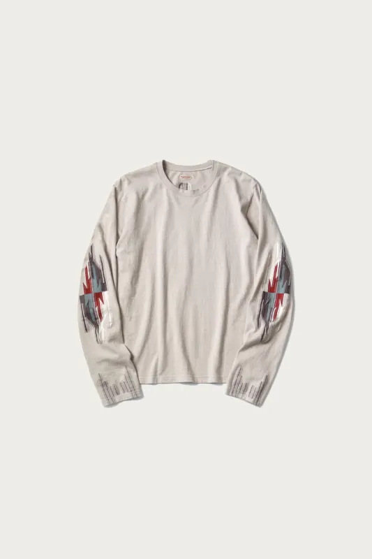 Ortega Jersey Crew Long Sleeve T - Natural made by Kapital