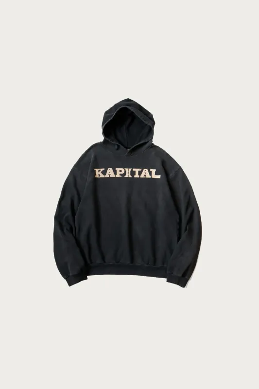 SWT Knit Hoodie (SPEAKEASY KAPITAL) - Black made by Kapital