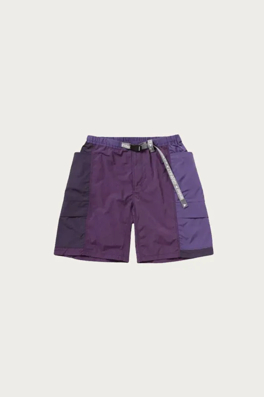 Patchwork Wind Short - Multi Purple made by Gramicci