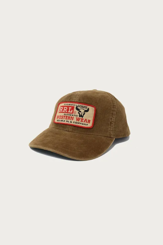 Logo-Patch Corduroy Trucker Cap - Faded Tan made by RRL