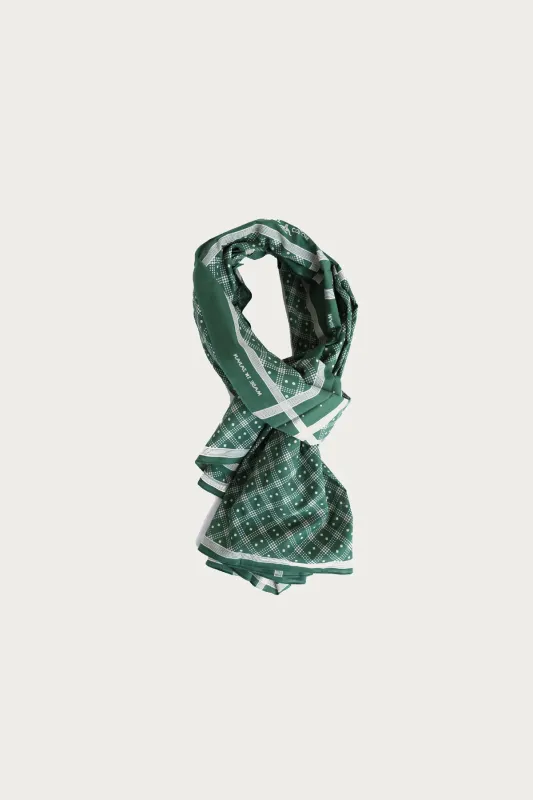 Shaker Dot Bandana Scarf - Evergreen made by Wythe NY