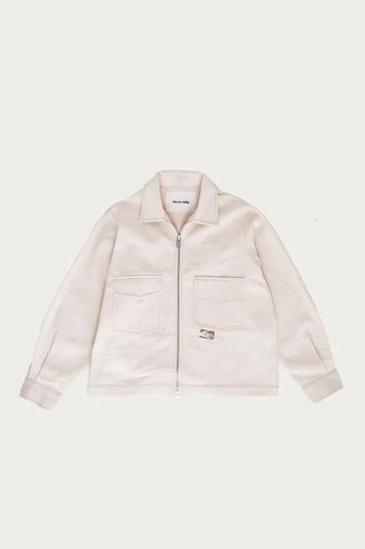 555 Jacket - Ecru Wonky-Wear sold by Canoe Club