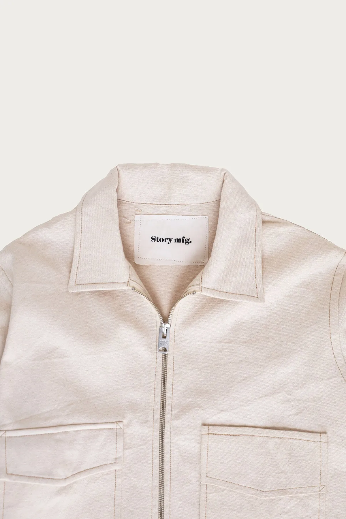 555 Jacket - Ecru Wonky-Wear sold by Canoe Club product image thumbnail 2