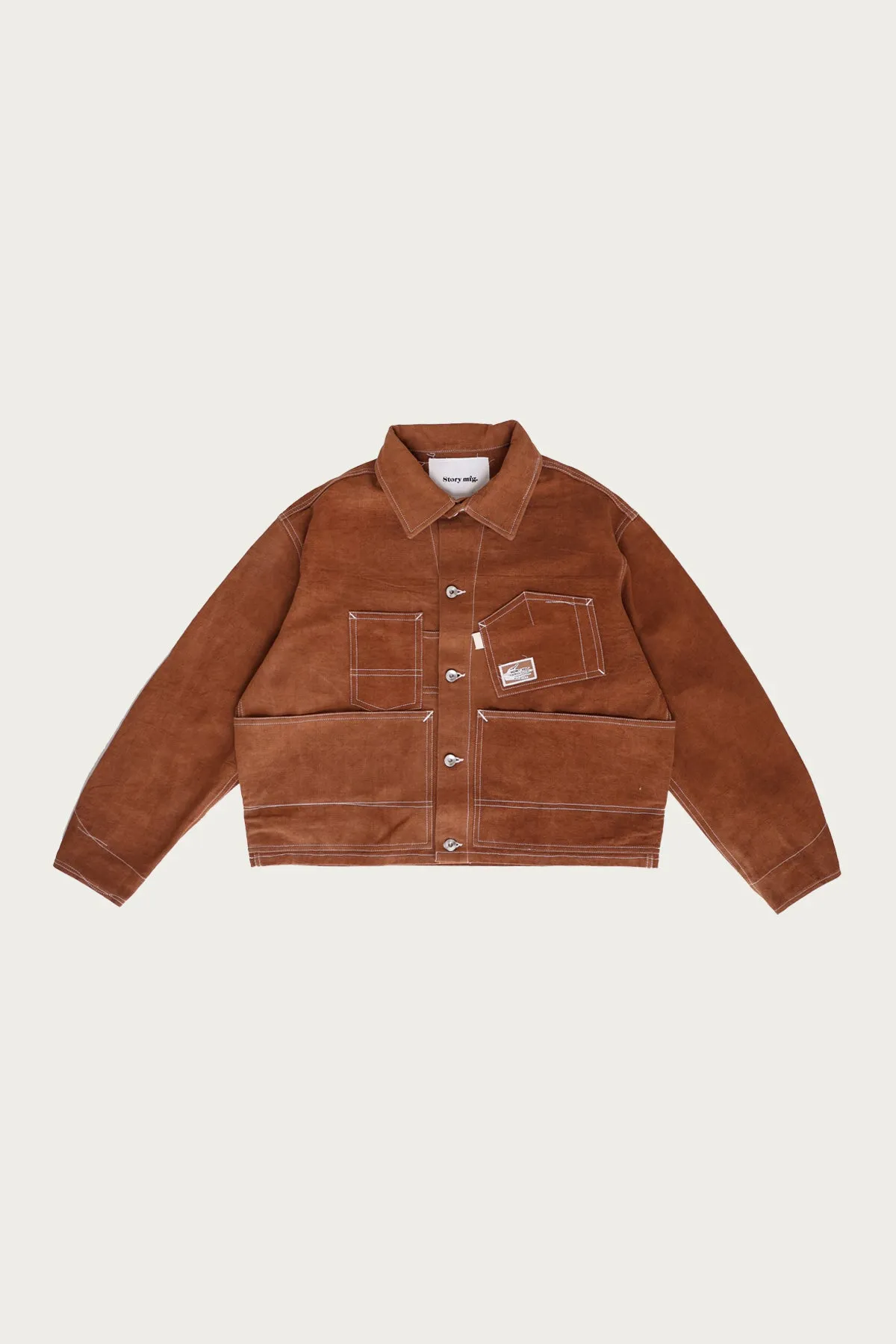 Station Jacket - Brown Wonky-Wear sold by Canoe Club