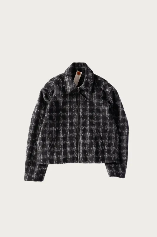 Cropped Slow Jacket - Mohair Check made by Bardo