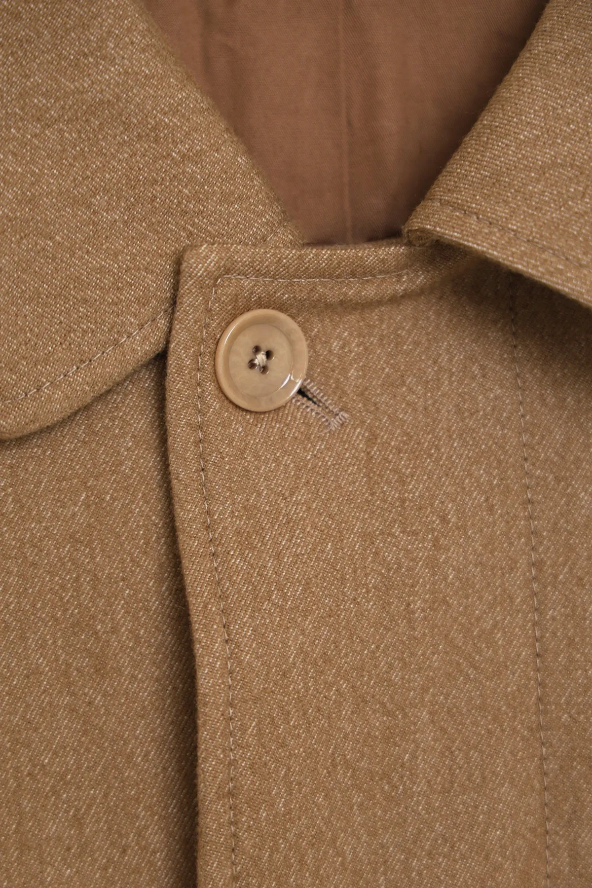 Boxy Overcoat - Taupe/Beige Melange sold by Canoe Club product image thumbnail 2