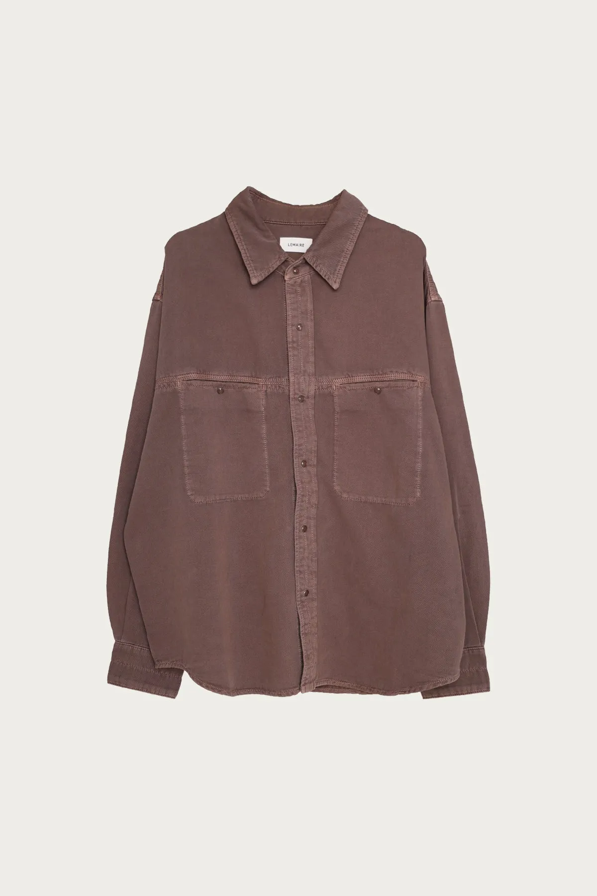 Denim Shirt With Snaps - Denim Snow Mauve sold by Canoe Club