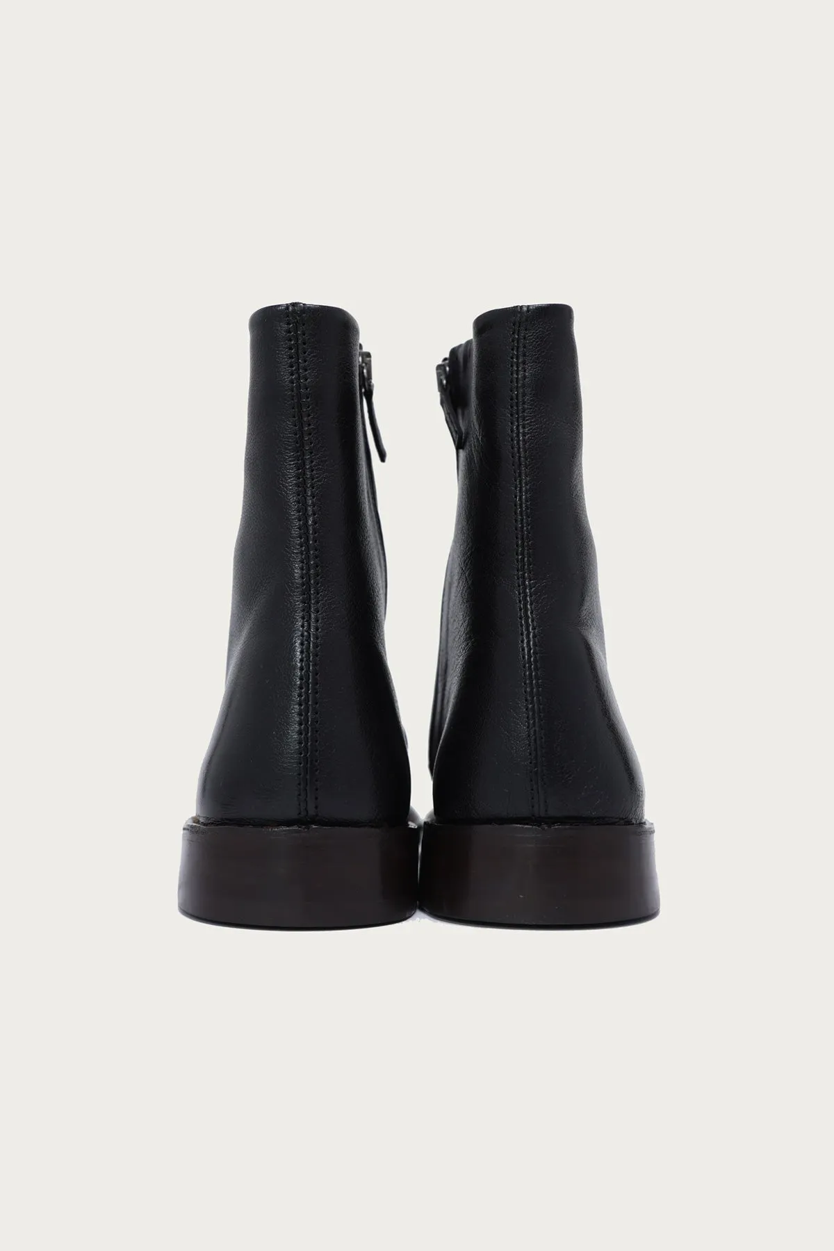Piped Zipped Boots - Black sold by Canoe Club product image thumbnail 3