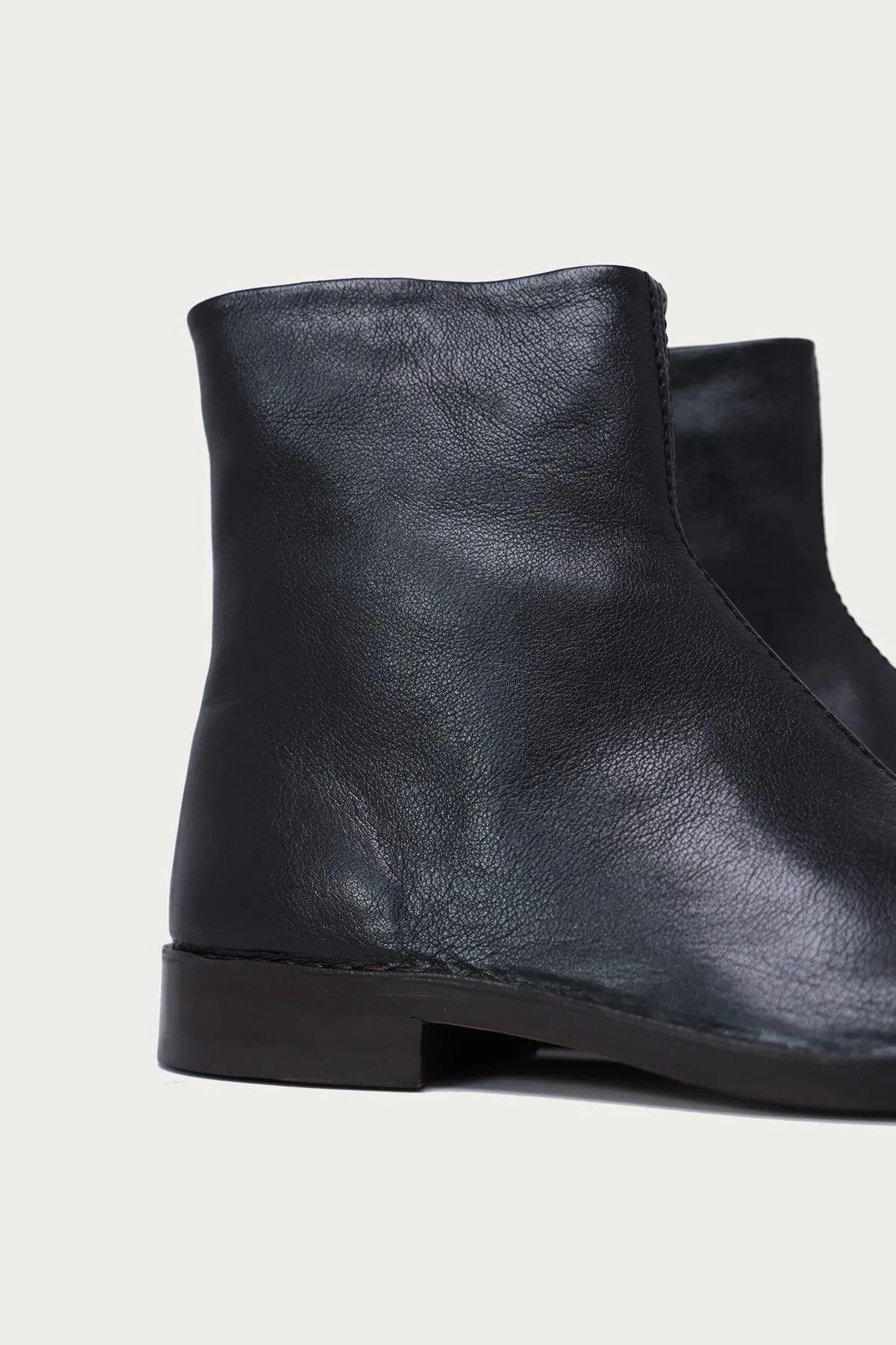 Piped Zipped Boots - Black sold by Canoe Club product image thumbnail 4