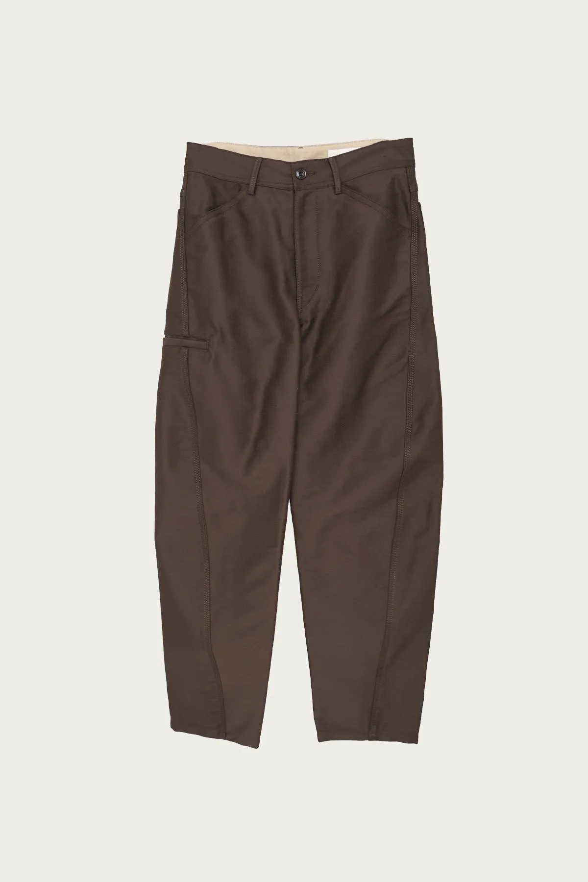 Twisted Workwear Pants - Dark Brown sold by Canoe Club