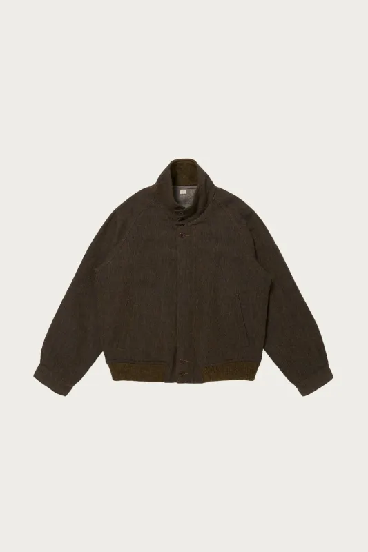 Lot.317 Stand-Up Collar Jacket - Brown made by Taiga Takahashi Mens
