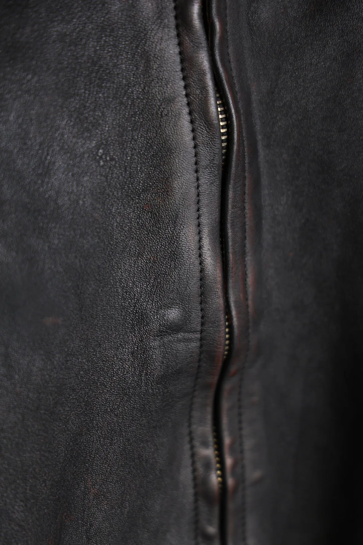 Lot.802 Cossack Leather Jacket - Damaged Black sold by Canoe Club product image thumbnail 3