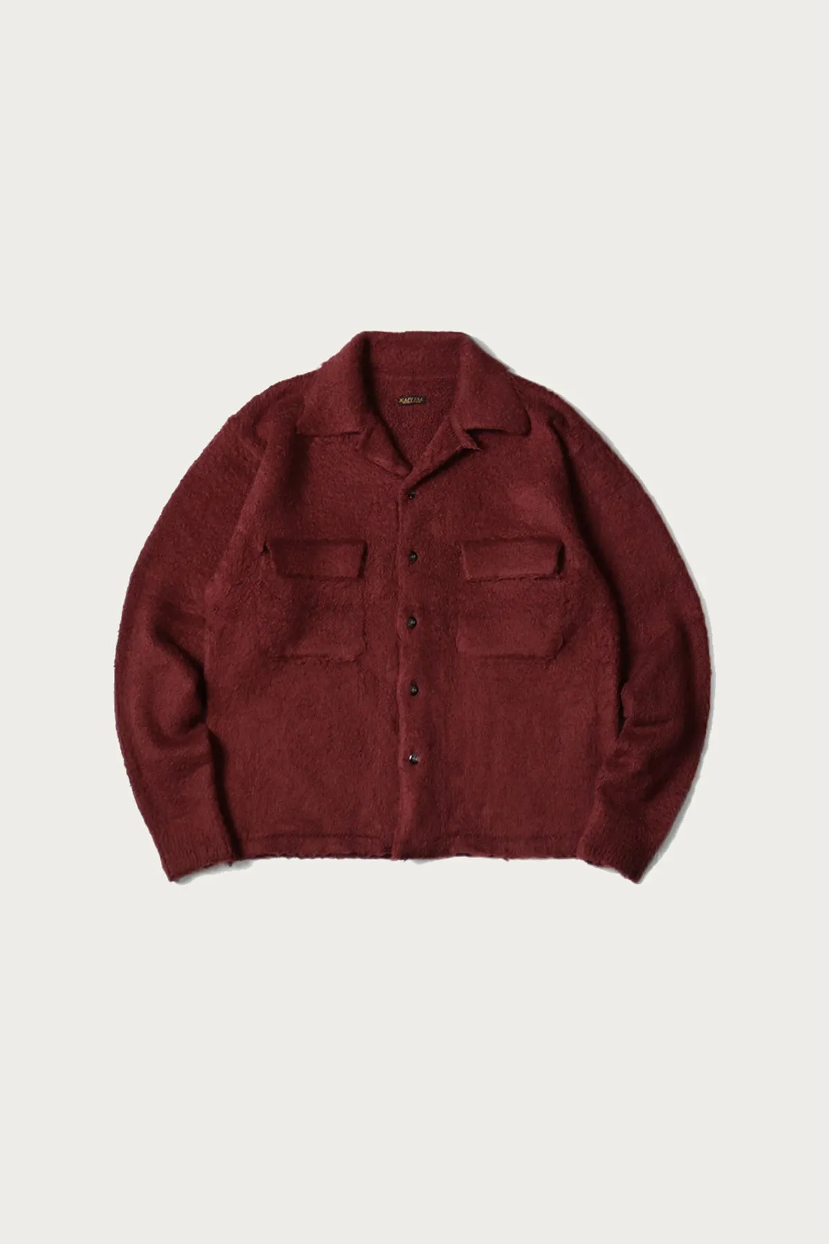 7G Shaggy Knit Board Shirt - Wine sold by Canoe Club