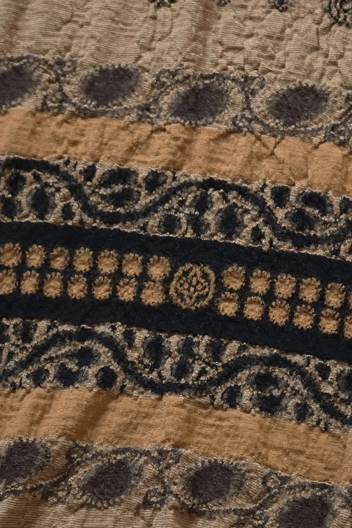 Fulling Wool Scarf COPTIC SKULL - Beige sold by Canoe Club product image thumbnail 2