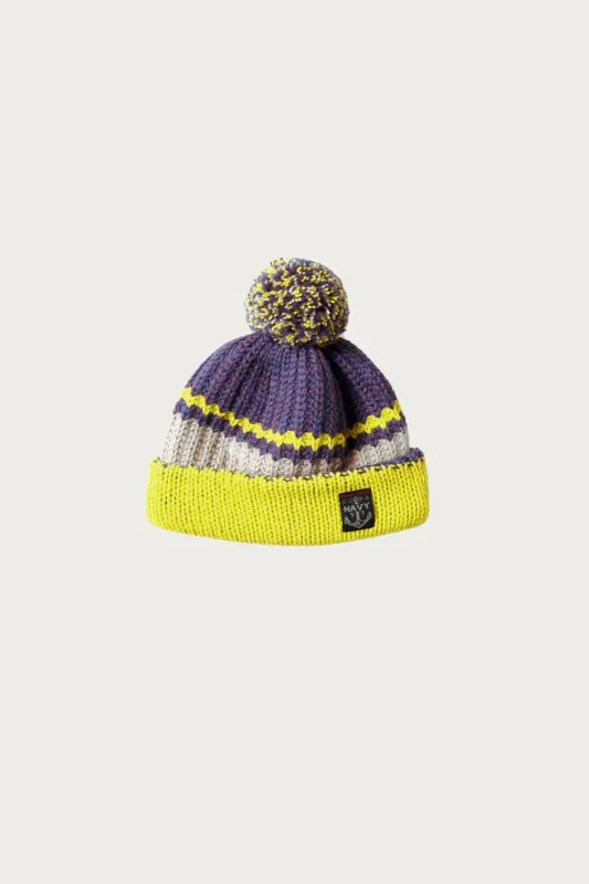 3G Wool Cable Knit Cap - Flash Yellow made by Kapital