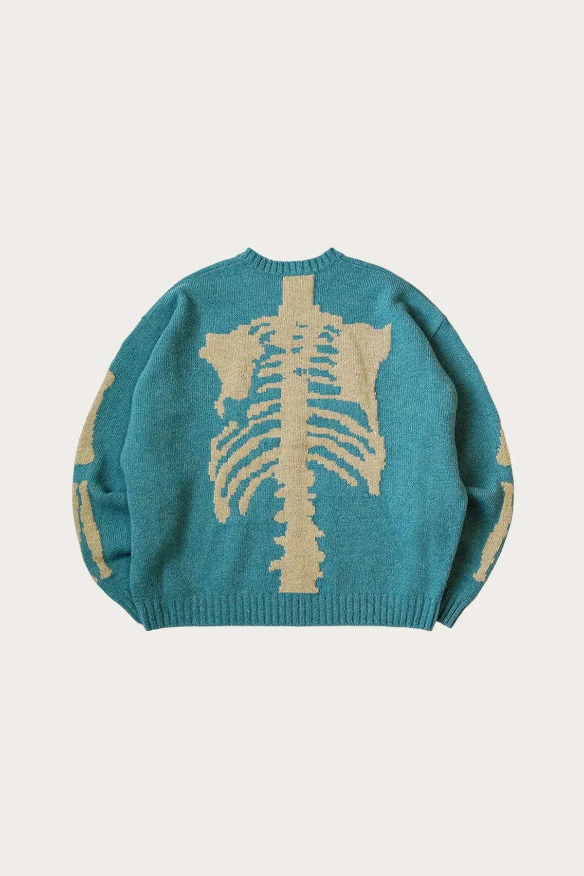 5G Wool BONE Crew Sweater - Sax sold by Canoe Club product image thumbnail 2