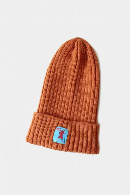 5G Wool Knit Cap - Orange made by Kapital