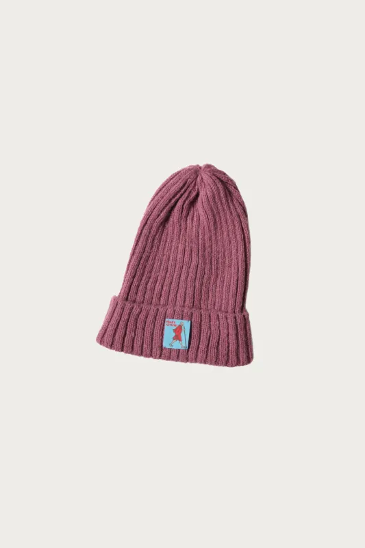 5G Wool Knit Cap - Rose made by Kapital