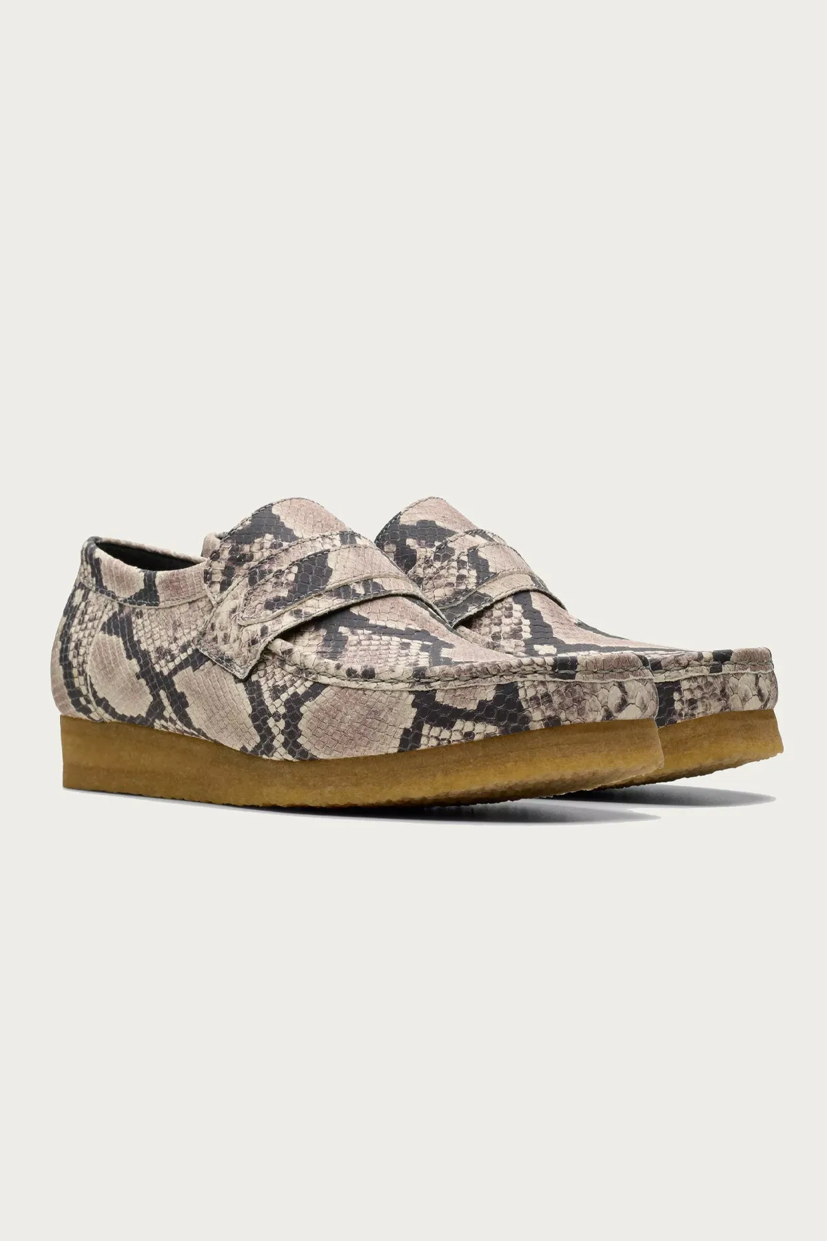Wallabee Loafer - Grey Snake Leather sold by Canoe Club product image thumbnail 2