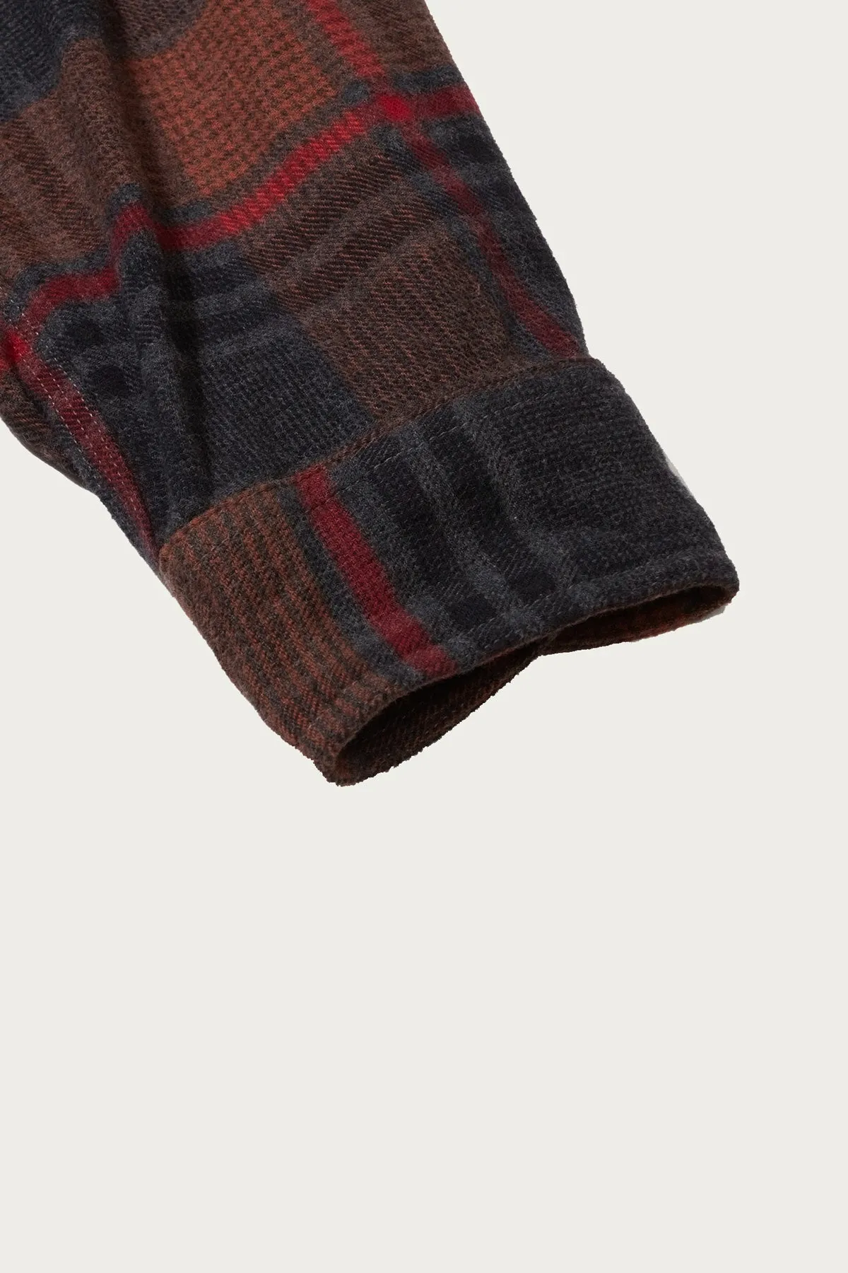 Work Shirt - Orange/Red Cotton Plaid Flannel sold by Canoe Club product image thumbnail 5