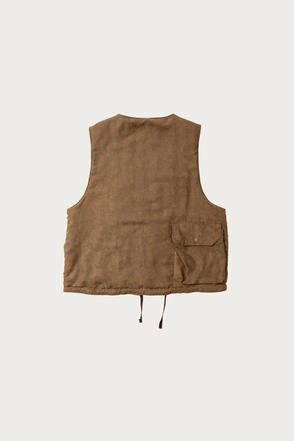 Cover Vest - Khaki Polyester Lightweight Fake Suede sold by Canoe Club product image thumbnail 3
