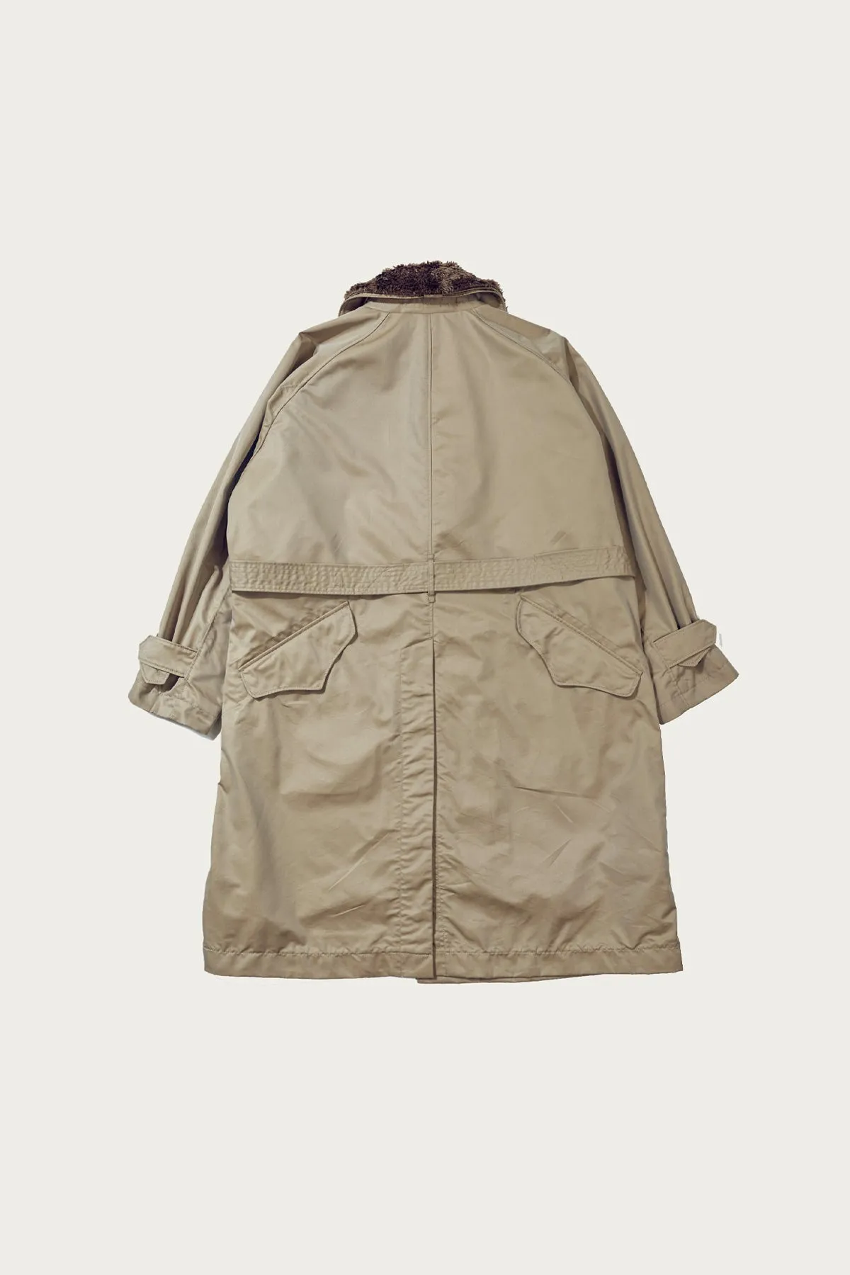 Storm Coat - Khaki Nylon 3 Layer Cloth sold by Canoe Club product image thumbnail 3