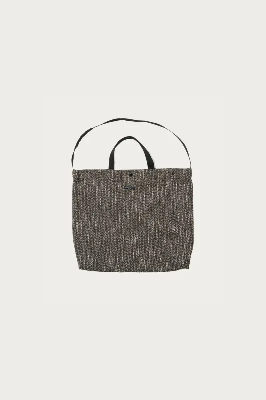 Carry All Tote - Brown/Black Wool Homespun made by Engineered Garments