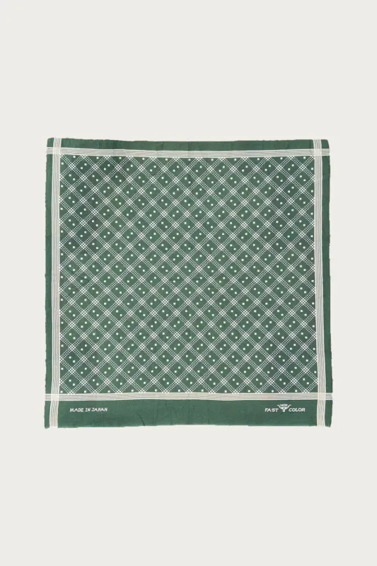 Shaker Dot Bandana - Evergreen made by Canoe Club