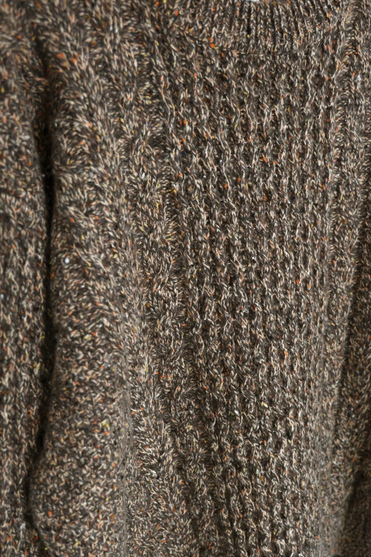 Cashmere Nep Cable Sweater - Beige Brown sold by Canoe Club product image thumbnail 2