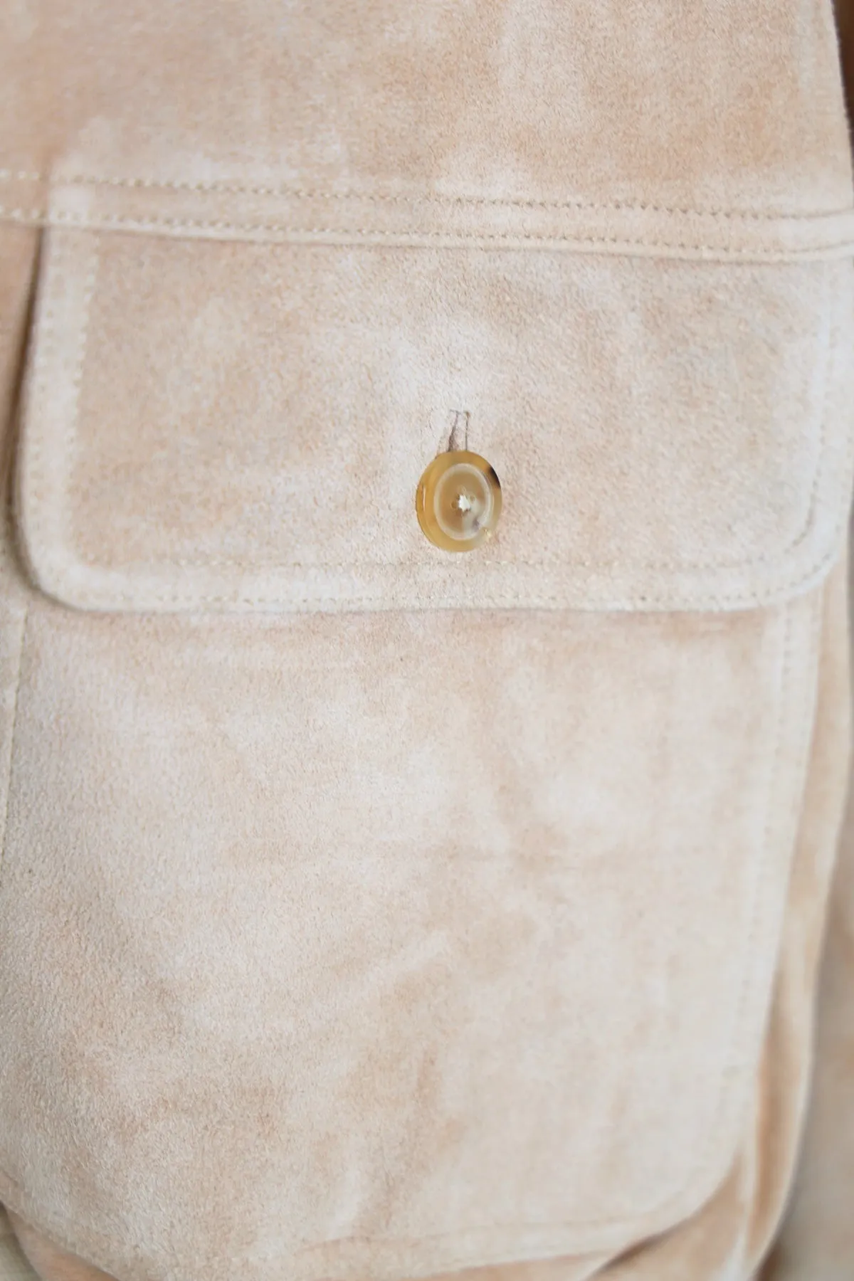 Lamb Suede Blouson - Beige sold by Canoe Club product image thumbnail 2