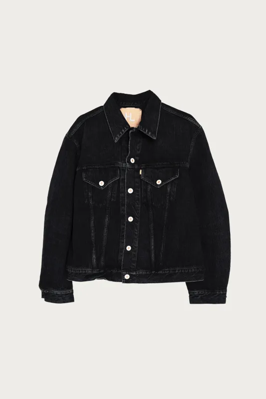 HL Denim Jacket - Black Vintage made by Herill