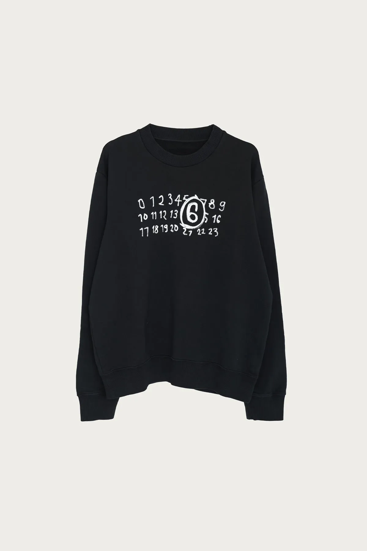 Numbers Crewneck - Black sold by Canoe Club