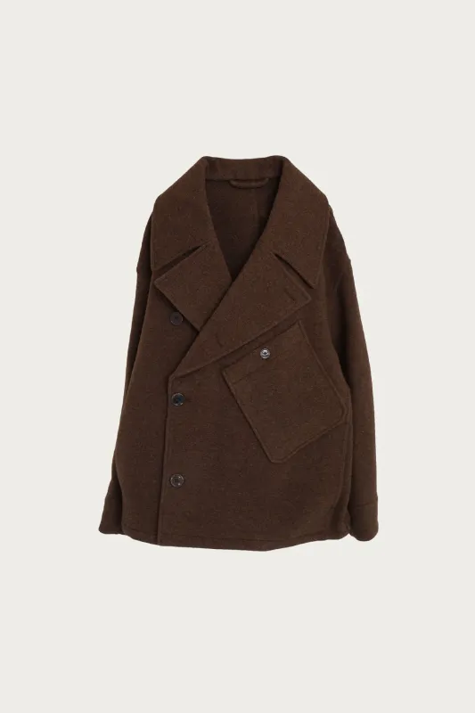 Dispatch Peacoat - Brown Chine made by Lemaire