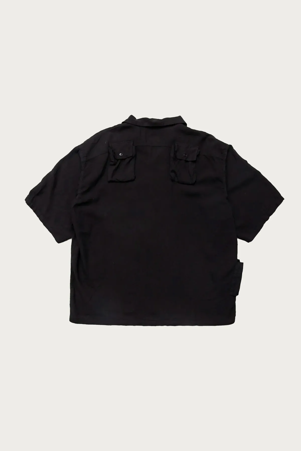Soft Linen HUNTING NAM Aloha Shirt - Black sold by Canoe Club product image thumbnail 2